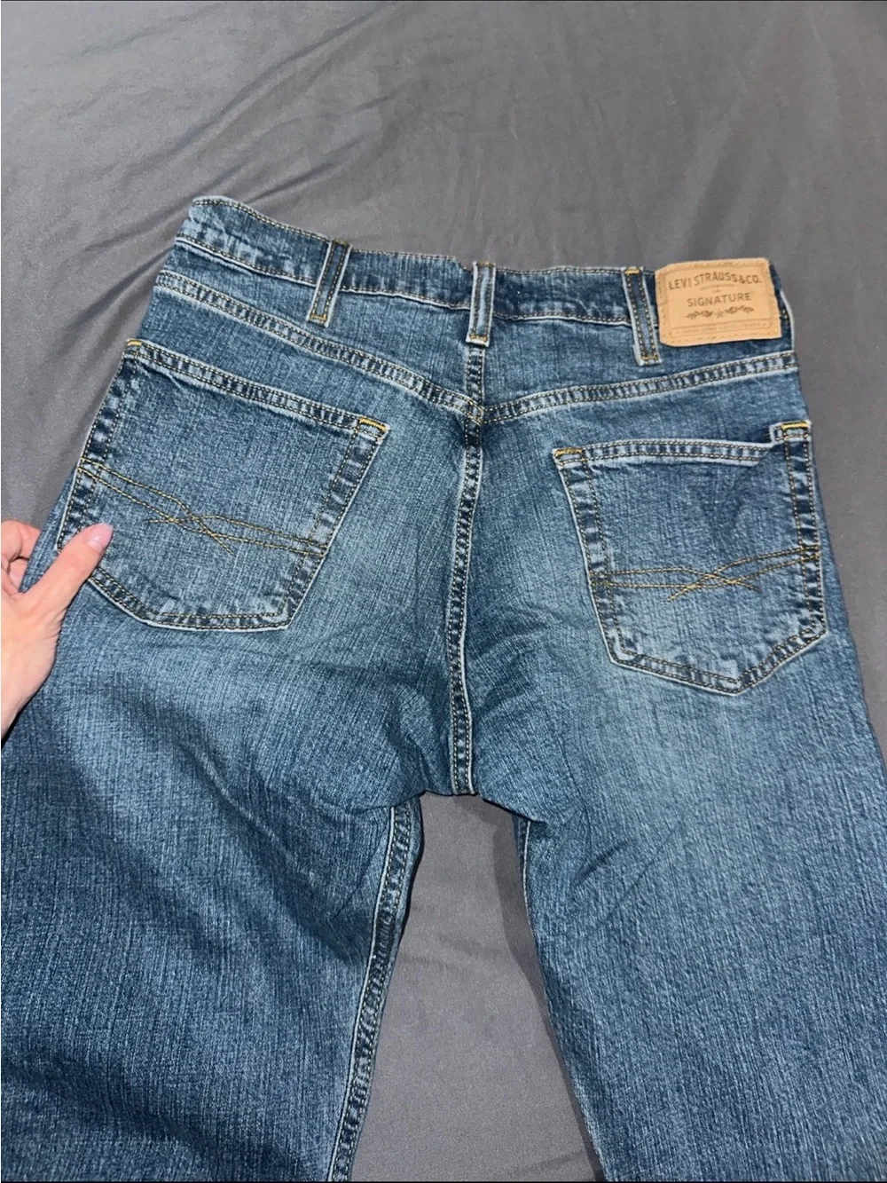 Mens Levis Blue Bootcut Jeans Size 30x32